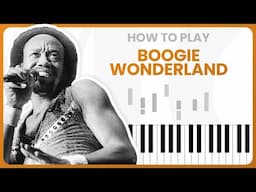 Boogie Wonderland - Earth, Wind & Fire - PIANO TUTORIAL (Part 1)