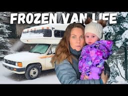 Surviving Our Coldest Night with a Baby in a Van 😰