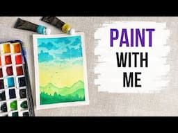 EASY watercolour painting for absolute beginners 🎨 Paint with me