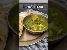 Lunch Menu #food #monamisaikia #recipe #asmr #cooking #easyrecipe #palakpaneer