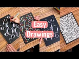 9 Easy Drawing Ideas On Black Paper