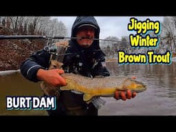 January Trout jigging  @ Burts Dam 2025