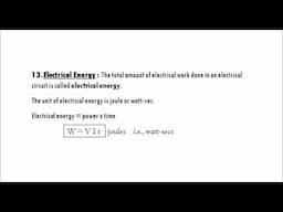 Electrical Energy | DC Circuits | Basic Electrical Engineering | Rough Book