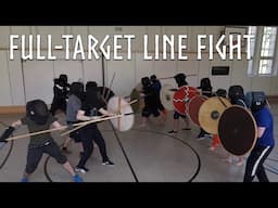 Full Target line fight with spears | Berlin Buckler Bouts XVII