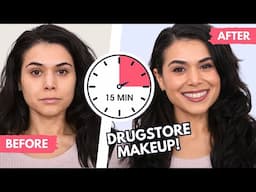 My QUICK Drugstore Soft Glam Makeup Routine for Everyday (15 Minute Makeup)