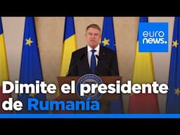 Dimite el presidente de Rumanía, Klaus Iohannis, tras la creciente presión de la oposición