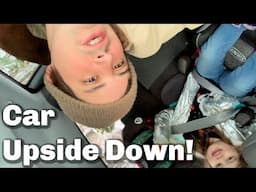 CAR UPSIDE DOWN!