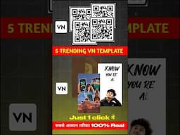 New 5 Trending VN Template Code Download 🤩🔥 #newtemplate #vncode #trending #edit #shorts