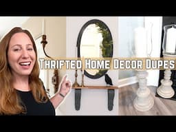 High End DIY Home Decor Dupes // Thrifted home decor on a budget