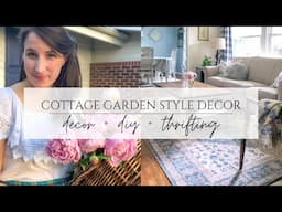 Cottage Garden Style Decor - Inspiration, DIY, & Thrifted Finds to Bring the Garden Indoors