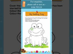 Art and Construction (for ages 3+) - My Hashtag Frog | Pre-primary Books | Sample Hindi Explanation