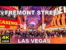 [4K HDR] Fremont Street Las Vegas Walking Tour | January 2025 | Downtown Las Vegas