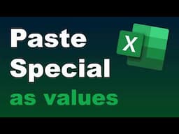 Top Excel Interview Questions #14 - Paste Special (using paste as values to remove formulas)