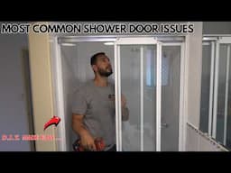 How to fix sliding shower screen doors