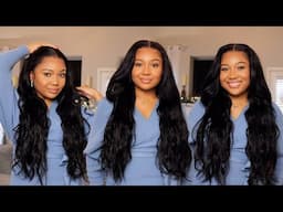 MY FAVORITE BODY WAVE WIG | Flawless *Single Knot* Wig Install + Get ready with me | Alipearl Hair