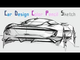 Car Design Sketch (PRISMA Color pencil)