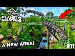 Planet Coaster 2 Building a NEW Roller Coaster & AREA in my Theme Park!!