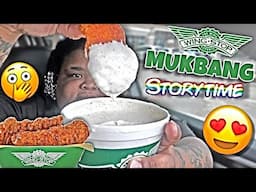 WINGSTOP CARBANG| STORYTIME| CAUGHT MY FRIEND GET A 🚂 RAN ON HER 😳🤦🏾‍♀️