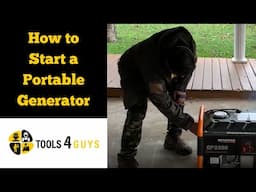 How to Start a Portable Generator