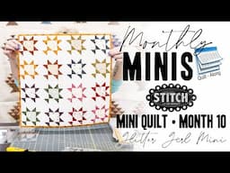 Monthly Minis Quilt-Along | Month 10 | Glitter Girl Mini | Lisa Bongean | Primitive Gatherings