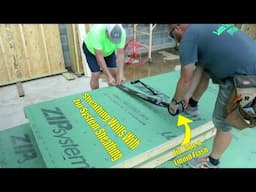 Garage Build #26-Sheathing Walls, Rolling Zip Tape, and Zip Liquid Flash