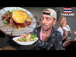 Trying AUTHENTIC THAI FOOD for the First Time! 🇹🇭  (Bike Touring Thailand Ep. 2)