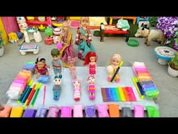 Barbie Doll All Day Routine In Indian Village/Radha Ki Kahani Part -549/Barbie Doll Bedtime Story||