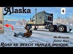 Solo Border Crossing America's Remote State ALASKA in Extreme Cold | Truck Driver | 690