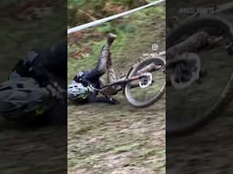 Carnage corner!! Did anyone make it?! 😲 #mtbfail #dh #crash #fail #mtb #funny