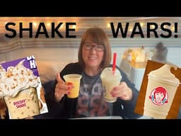 NEW Wendy’s Salted Caramel Frosty vs JITB’s Biscoff Shake Review | Fast Food Review