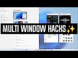 BOOST⚡YOUR PRODUCTIVITY ✨ | Windows 11 Snap Layouts & Multi-Window Hacks Hindi