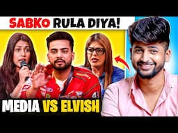 ELVISH YADAV SAVAGE REPLY TO MEDIA WILL MAKE YOU LAUGH !! BIGGBOSS 18