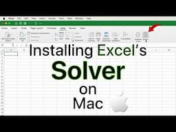 How to install Solver on Mac for Excel - Addin