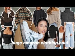 HUGE Amazon Trendy Fashion Haul - Try on (2025 must haves)