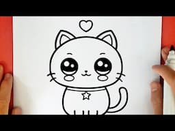 HOW TO DRAW A CUTE CAT