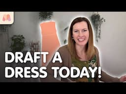 How to Pattern Draft | Empire Line Dress | Step-by-Step Tutorial