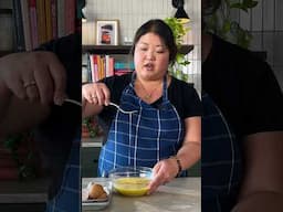 Today on Cookbook Look, Caroline Choe is showing us how to get Gyeranjjim at home with a microwave!