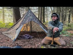 Spending the Night in a Homemade Tent | A Cheap and Simple way to Camp