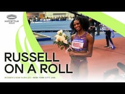 Olympic champion Masai Russell blazes to 60m hurdles world lead 🔥  | World Indoor Tour 2025