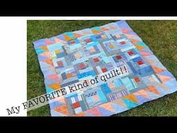 My FAVORITE kind of quilt | Sew along with me