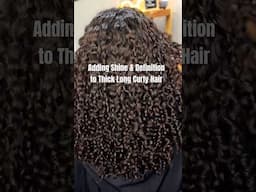 Add Definition & Shine to Long Thick Curly Hair #naturalhair #type3hair #thickhair