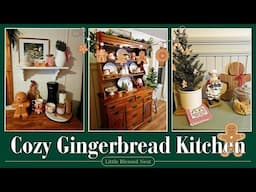 Cozy GINGERBREAD KITCHEN | Christmas 2024 kitchen decorate with me