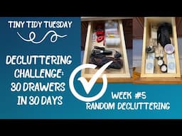 I’M DONE ✅ 30 Drawers in 30 Days Challenge: WEEK 5 | Tiny Tidy Tuesday