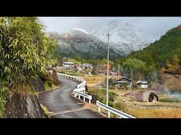 Snow Fall in Japan 4K Walking Tour Beautiful Japanese Village With Snow Tadachi- Nagano