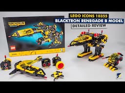 LEGO Icons 10355 Blacktron Renegade B model detailed review