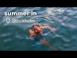 Summer in Stockholm | thrifting, new friends, DJing in a club, learning how to swim 👙🥐