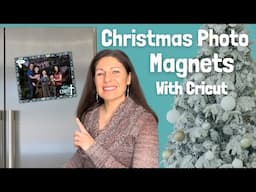 Make Your Own Christmas Photo Magnets with Cricut & Teckwrap Printable Magnetic Vinyl | Step by Step