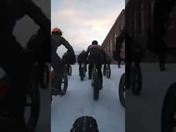 Polar roll race start!!! Fat bikes!