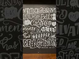 #handlettering #bibleverses  on #diy #chalkboard