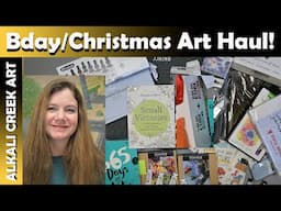 So Many Watercolors!  Birthday and Christmas Art Haul Goodies - Lots of fun things!